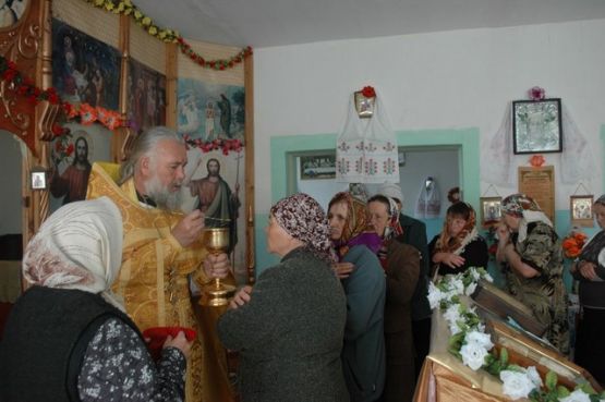 Богослужение в храме святого апостола и евангелиста Марка в с. Маркеево