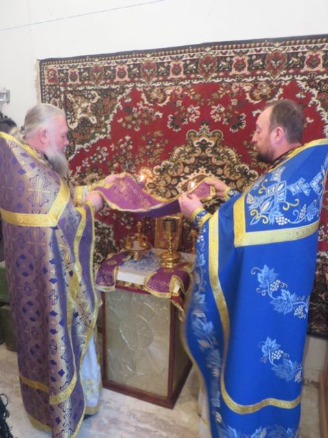 Божественная литургия в воинской части