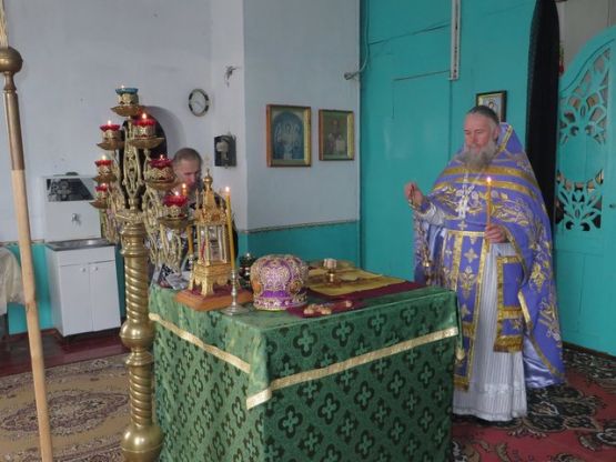 Литургия Преждеосвященных Даров в с. Преображенка