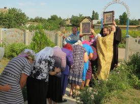 Божественная литургия в с. Магдалиновка