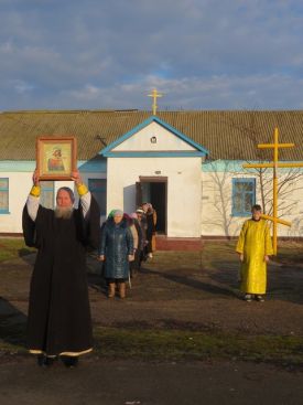 Божественная литургия в с. Кучерявовладимировка