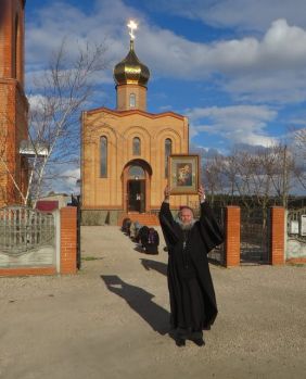 Божественная литургия в с. Кучерявовладимировка