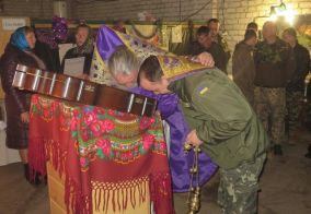 Божественная литургия в воинской части