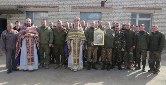 Божественная литургия в воинской части