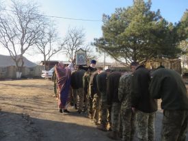 Божественная литургия в воинской части