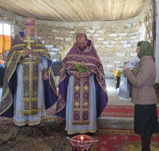 Литургия Преждеосвященных Даров в храме Воздвижения Креста Господня с. Крестовка