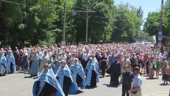 Крестный ход с Касперовской иконой Божией Матери