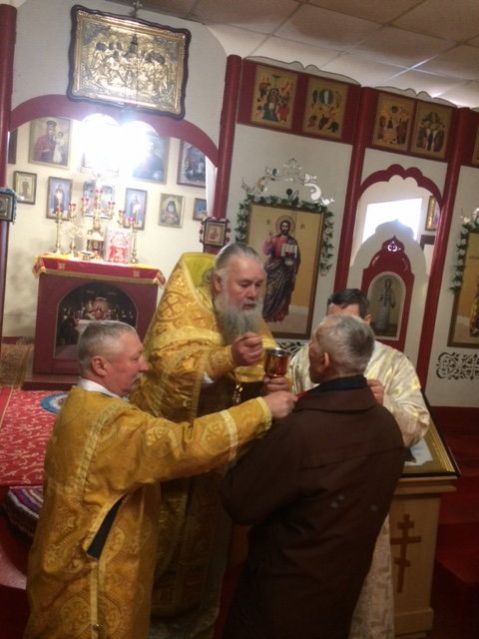 Архиерейская служба в Георгиевской церкви пгт Чаплинка