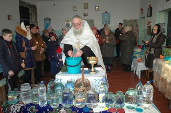 Великое освящение воды в с. Маркеево