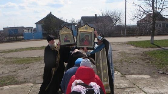 Божественная литургия с. Красная Поляна