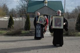 Литургия Преждеосвященных Даров в храме Воздвижения Креста Господня с. Крестовка