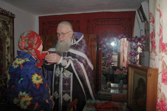 Исповедь и причастие в селах Ильинка и Камыш