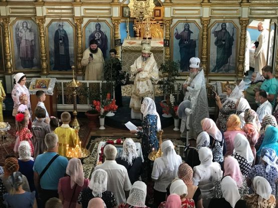 Архиерейское богослужение в Чаплинке