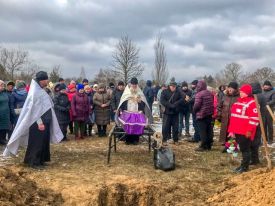 Отпевание погибшего летчика