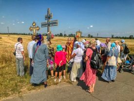 Традиционный Крестный ход из Чаплинки в Асканию-Нова