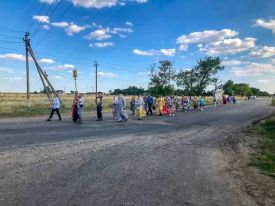 Традиционный Крестный ход из Чаплинки в Асканию-Нова