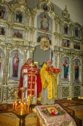 Божественная литургия в храме Рождества Иоанна Предтечи