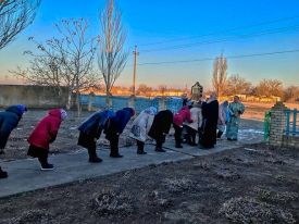 Божественная Литургия в с. Скадовка