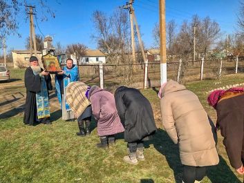 Божественная Литургия в с. Скадовка
