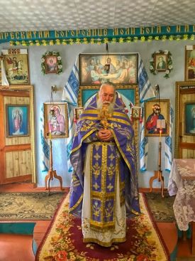Божественная литургия в с. Хлебодаровка
