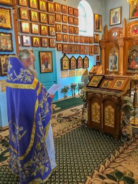 Божественная литургия в с. Хлебодаровка