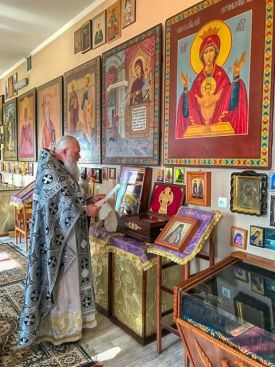 Божественная литургия в с. Маркеево