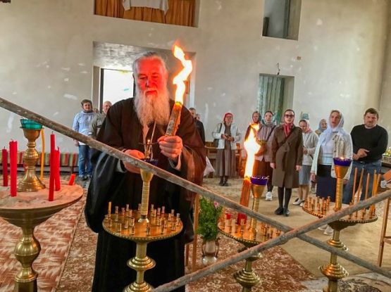 Благодатный огонь в Аскании-Нова!