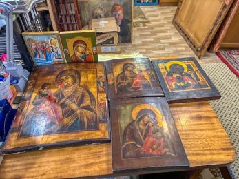 Освящение икон для нашего храма в республике Беларусь
