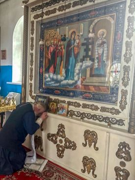 Освящение икон для нашего храма в республике Беларусь