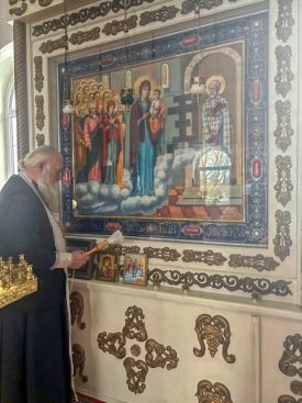 Освящение икон для нашего храма в республике Беларусь