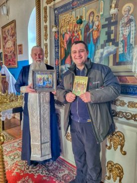 Освящение икон для нашего храма в республике Беларусь