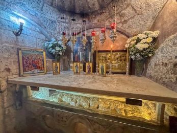 Освящение икон на Святой Земле для нашего храма