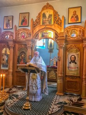 Богослужение в праздник Преполовения Пятидесятницы