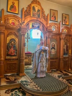Богослужение в праздник Преполовения Пятидесятницы