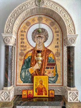 Освящение икон на Святой Горе Афон для нашего храма