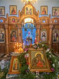 Божественная литургия в день обретения чудотворной иконы Божией Матери «Мати Молебница»