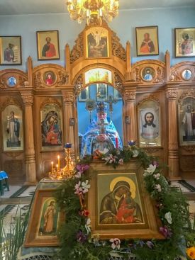 Божественная литургия в день обретения чудотворной иконы Божией Матери «Мати Молебница»
