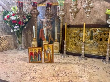 Освящение икон на Святой Земле для нашего храма