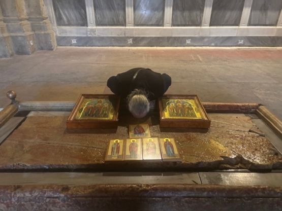 Освящение икон на Святой Земле для нашего храма