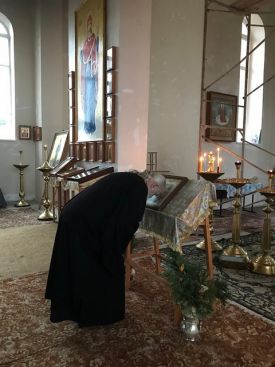 Встреча иконы Божией Матери Агиосоритисса (Заступница)