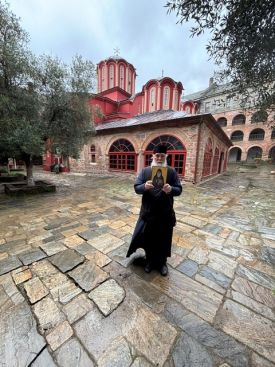 Освящение икон на Святой Горе Афон для нашего храма