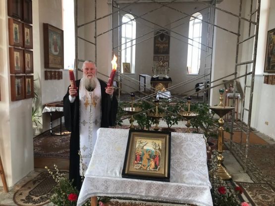 Благодатный огонь в Аскании-Нова!