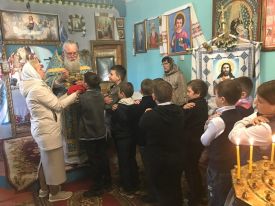 Божественная литургия в с. Хлебодаровка