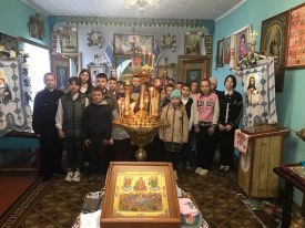 Божественная литургия в с. Хлебодаровка